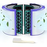 360° Combi Glass HEPA+Carbon air purifier 2-in-1 filter | Compatible with Dyson HP04, TP04, DP04, TP05, DP05 Models | Easy to Install