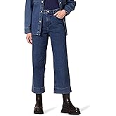 Amazon Essentials Women's High-Rise Regular-Fit Ankle-Length Wide-Leg Jeans - Discontinued Colors