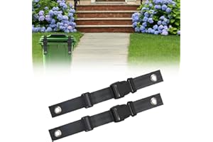 CHNGNA Trash Can Lock for Animals Trash Can Lid Locks Bear Proof Trash Bin Locks Security Strap Outdoor Garbage Can Lid Strap for Prevent Raccoon Bear Squirrels (2 Pcs)