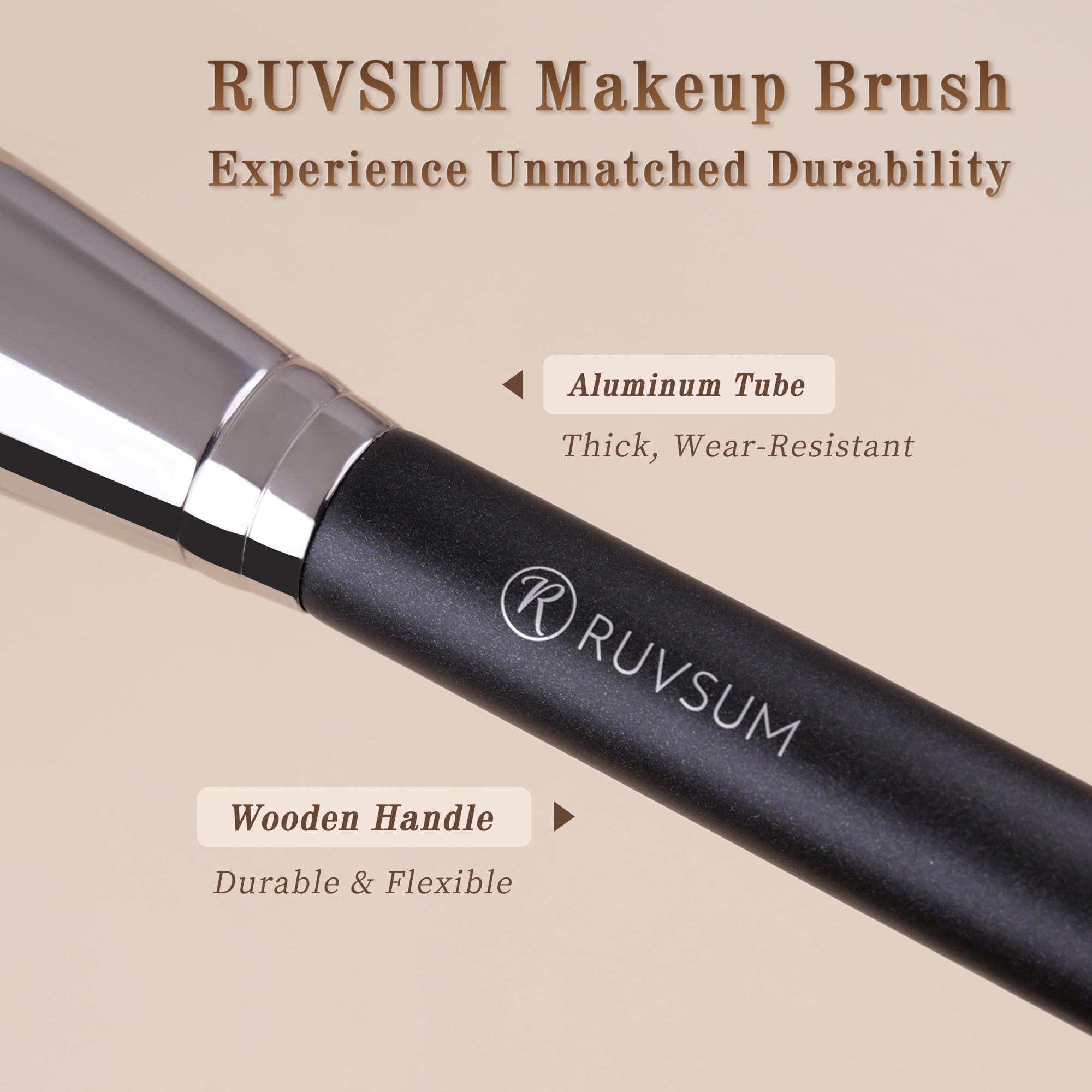 Mini Concealer Brush, Flat Top Makeup Brush for Under Eye and Spot, Soft Synthetic Bristles for Liquid or Cream, No Shedding, Travel Size, 6.4