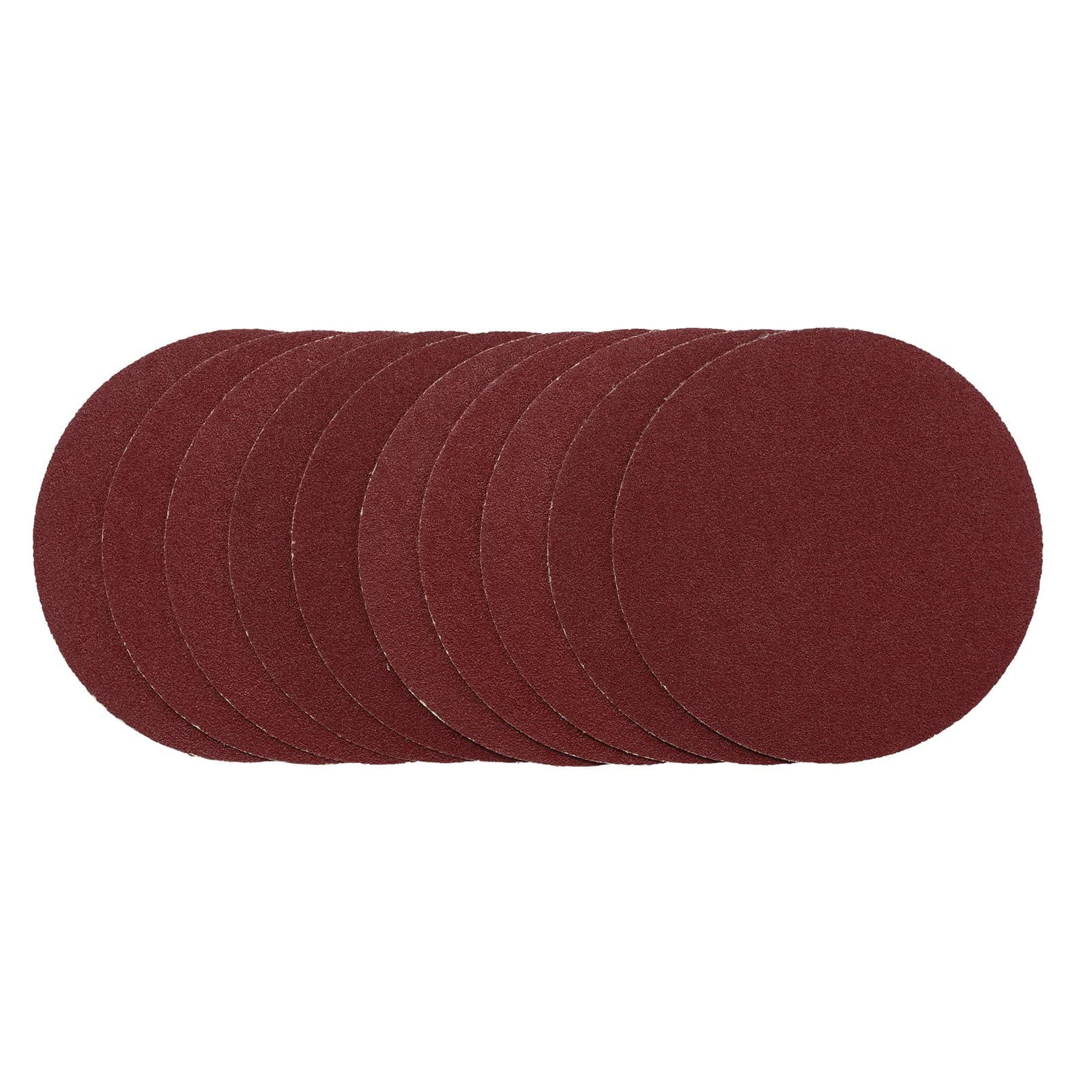Draper 02694 Sanding Discs, 125mm, Hook & Loop, 80G (Pack of 10)