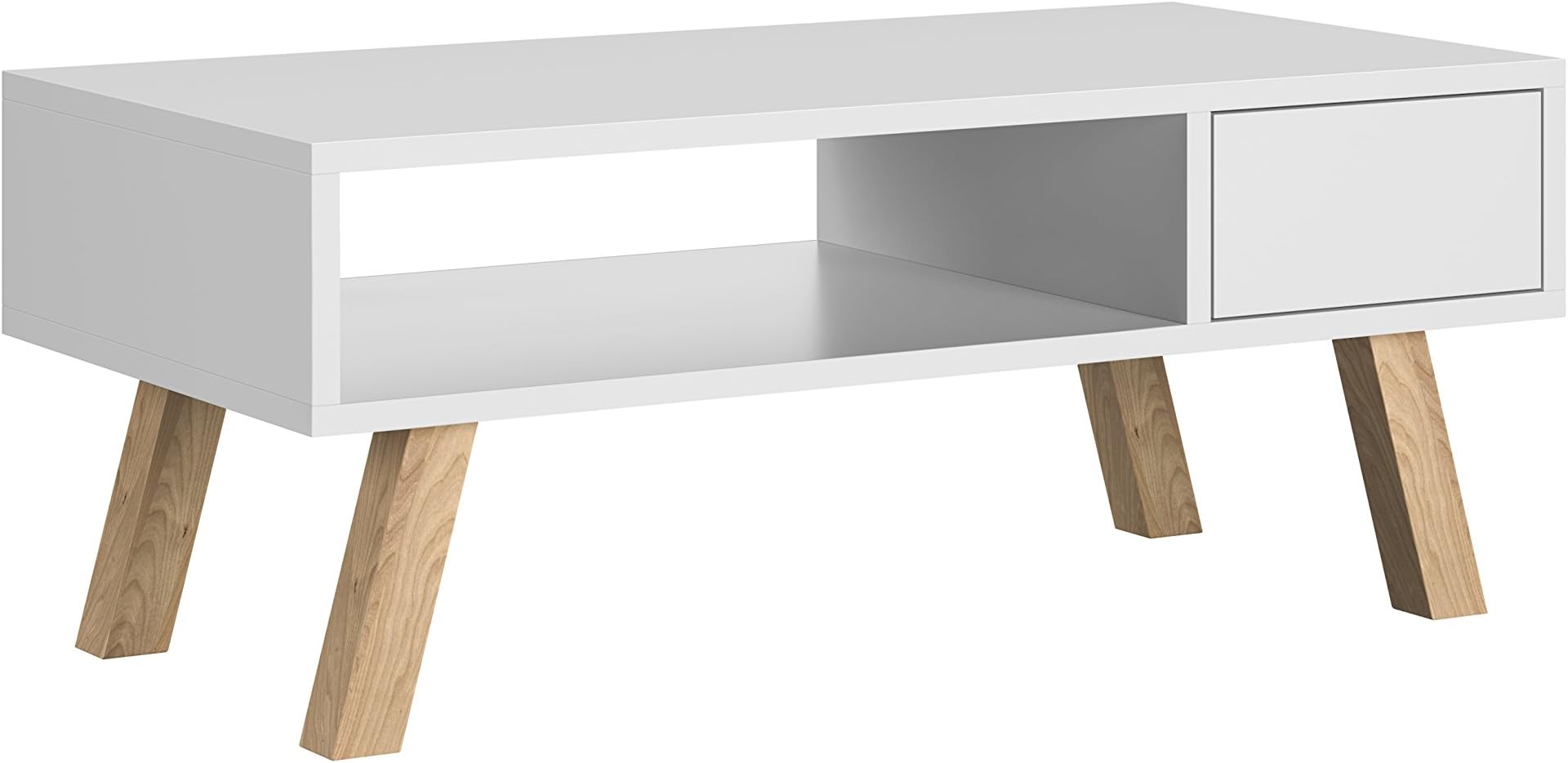 Front Furniture Bench coffee table Scandinavian style VER (White Matt)