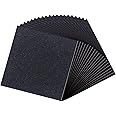 MAGZO 20Pcs Adhesive Foam Padding 1/16 in Thick X 4 in X 4 in,Closed Cell Foam Sheets Neoprene Rubber Self Stick Pads Anti Vibration Pads,Black (4in x 4in x 1/16in, 20Pcs)