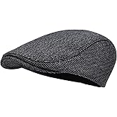 STARANCE Men's Flat Cap Wool Tweed Driving Irish Newsboy Hat