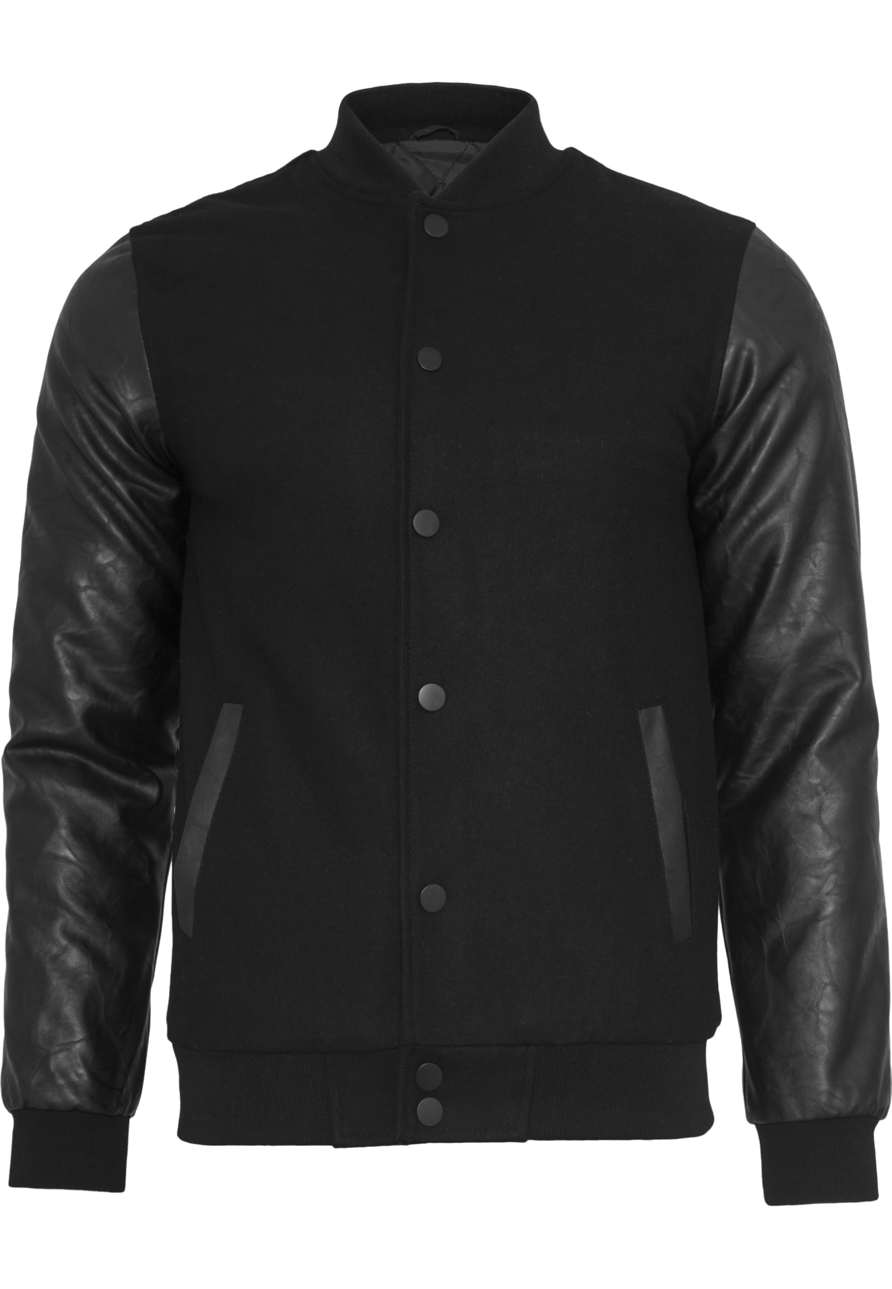 Urban Classics Men's Apparel Oldschool College Jacket blk/blk Size:S — image 1