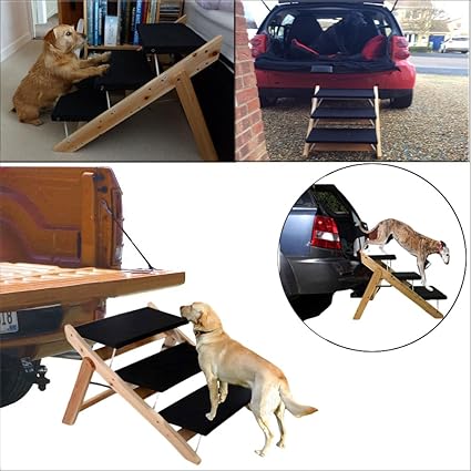 Amazon Cukupet ペットスロープ ペットスロープ 犬 猫 2way安全スロープ 手作り木製 車載 折り畳み式 段差低い 犬階段 踏み台 ペット バリアフリー 老犬介護 胴長短足 小型犬 超小型犬 ケガ ヘルニア予防 Cukupet ステップ 通販