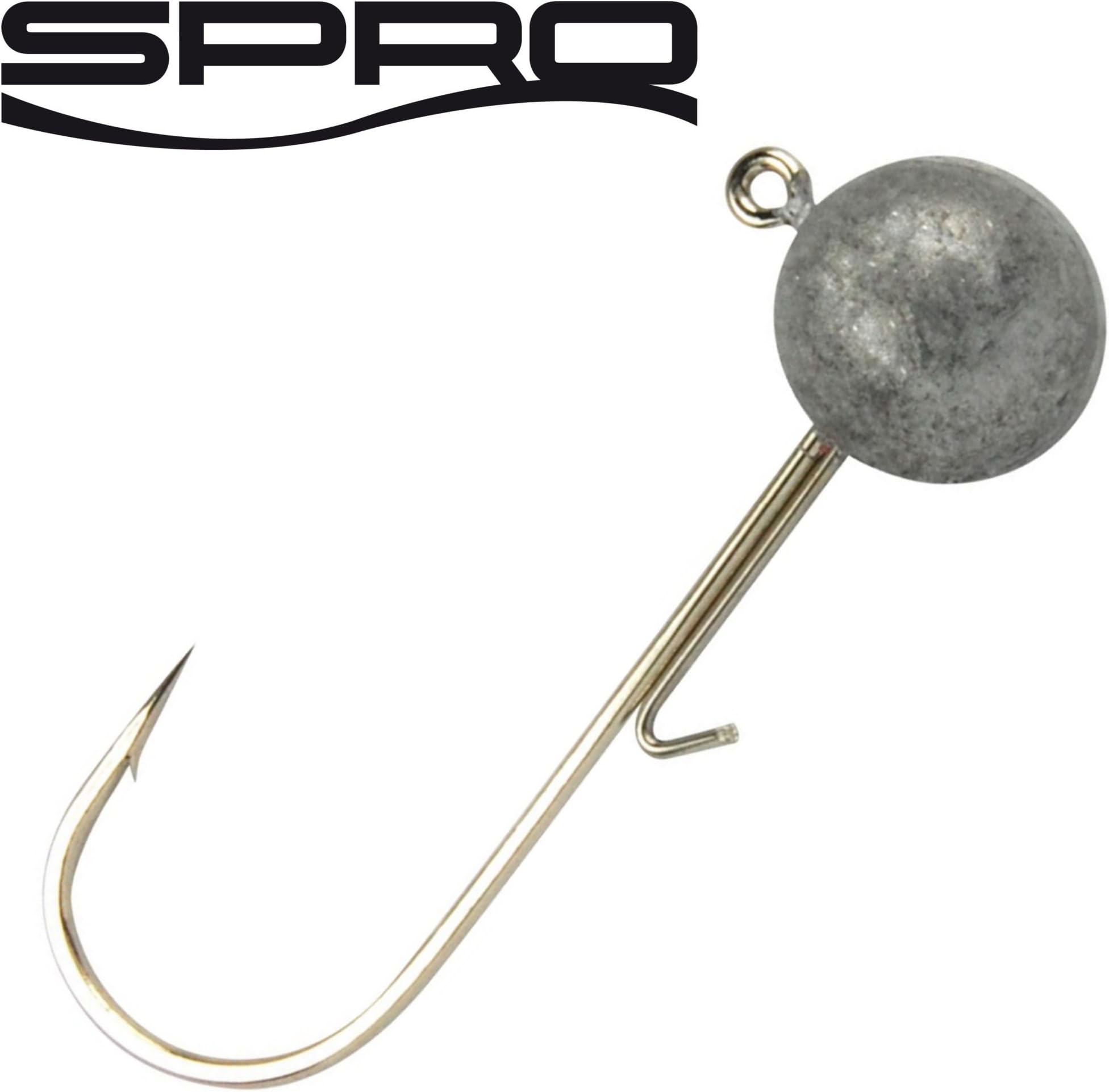Spro Round Jighead Jig 22 – Jig Hooks for Lures, Jigging Lure Soft Bait Lead Head Jig Heads for Jigs & Shads Lead Head Electric Shaver