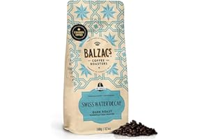 Balzac's Coffee Roasters Swiss Water Decaf Whole Bean Coffee 12oz, Swiss Water Decaf, 12 ounces