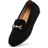 COOL COSER C Women's Wide Loafers Casual Slip on Flat Shoes Women's Comfort Penny Loafers with Arch Support Women Dressy Moccasins