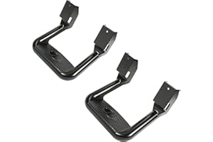 ECOTRIC Side Steps-300LB Load, Electrophoresis Black Aluminum Step Rails for Trucks, Compatible with Chevy, Ford, Toyota, GMC, Dodge, Jeep & More