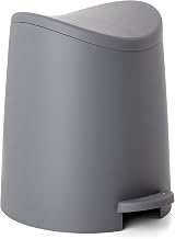 TATAY 3L Bathroom Bin with Pedal Grey Plastic Durable Compact 19x21.8x22.1 cm view 1