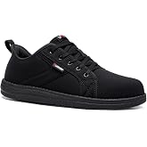 LARNMERN Slip On Steel Toe Shoes Women Work Safety Tennis Skate Sneakers | ASTM F2413-18 Hands Free Lightweight Comfortable Walking Cute Casual