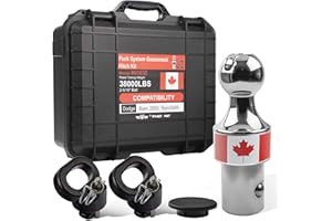 60638 Puck System Gooseneck Hitch Kit for 2013-2024 Ram 2500, Ram 3500, with Storage Suitcase, 2 5/16" Ball, 38000lbs GTW, Co