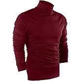 Utopia Wear Turtleneck Men Slim Fit UPF 50+ Lightweight Pullover Sweater Long Sleeves Top