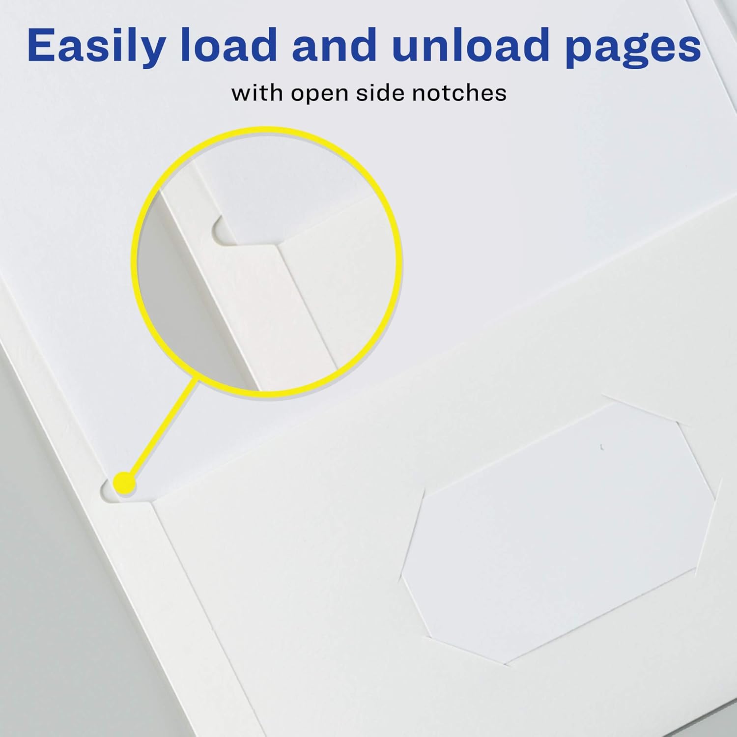 AVERY Two Pocket Folders, Holds up to 40 Sheets, Business Card Slot, 25 White Folders (47991) : Photo Presentation Portfolios : Office Products