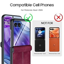 BSNRM for Motorola razr+ 2024 Case, Built-in Screen