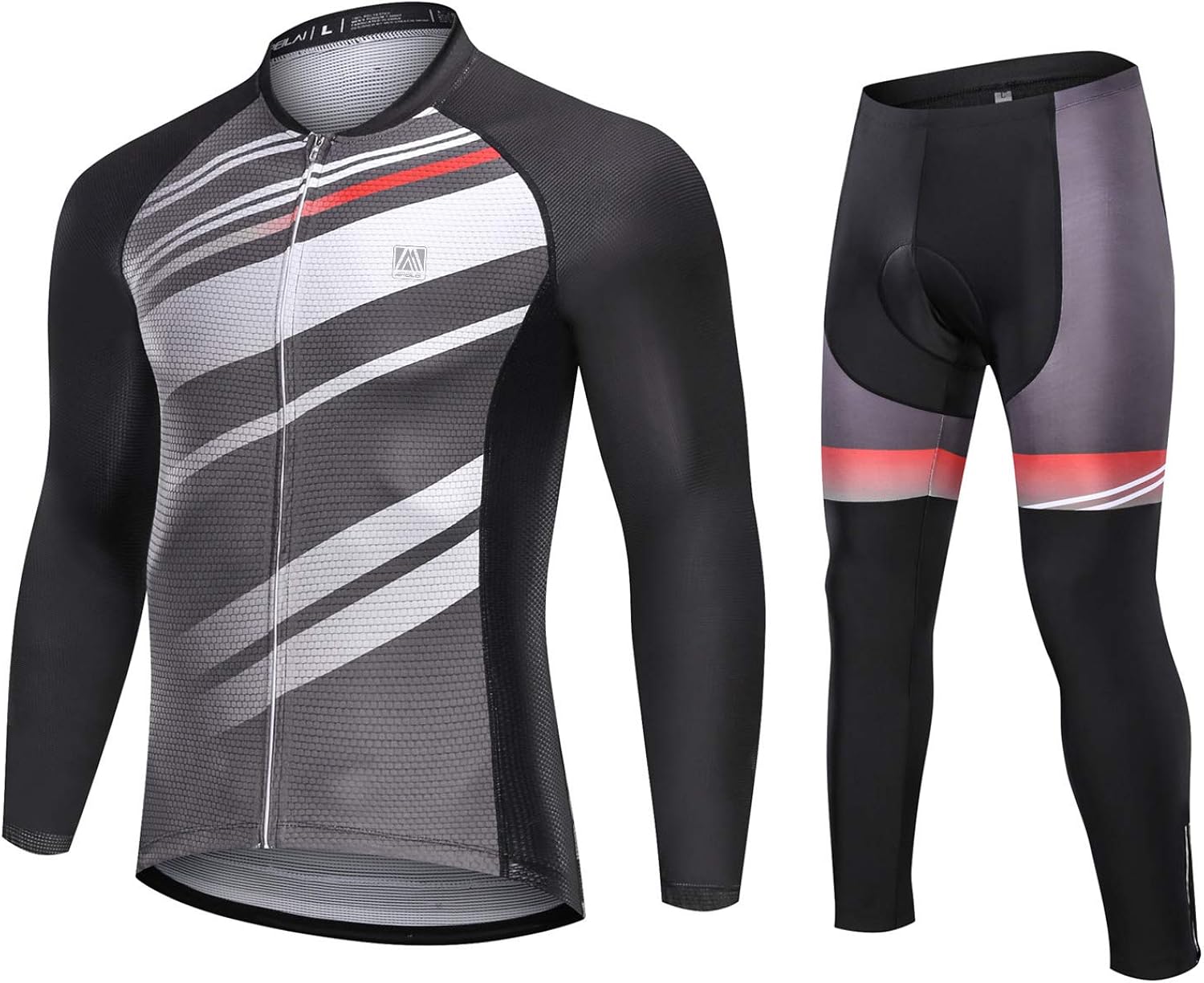 3D Padded Breathable Pant Sportswear Mens Cycling Jersey Suit Full