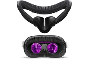 VR Facial Interface & Face Pad for Oculus Quest 2, VR Face Cover Cushion Replacement Compatible with Quest 2,Breathable Holes