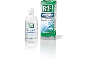 Opti-Free PureMoist with HydraGlyde, Multipurpose Contact Lens Solution, 300 ml
