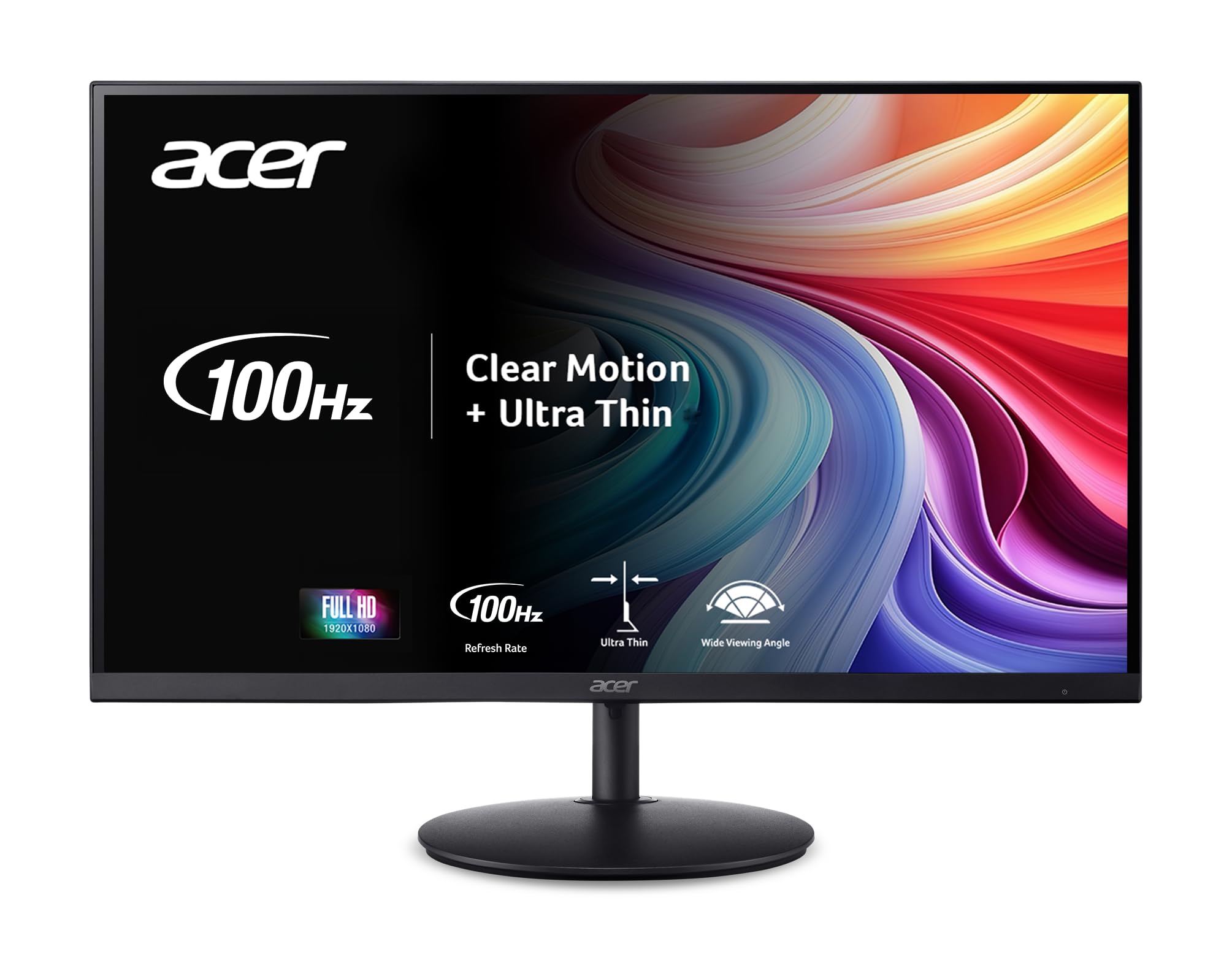 Acer SH322Q Hbih 31.5" Full HD (1920 x 1080) Ultra-Thin Gaming Office Monitor | Adaptive-Sync Support (FreeSync Compatible) | Up to 100Hz Refresh | 1ms (VRB) | Adjustable Stand | HDMI & VGA Ports