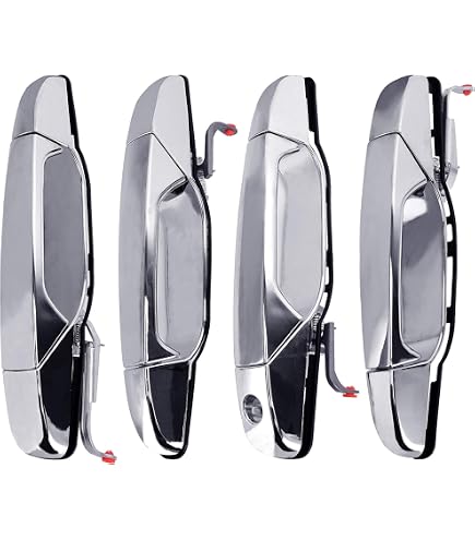 Amazon.com: Exterior Chrome Door Handle Set of 4 - Compatible with