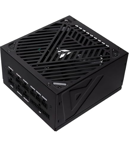 Apevia TFX-PFC500W TFX 500W Cables Fijos, Fuente De Alimentación De Computadora PFC Activa De Rango Completo