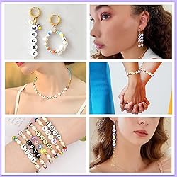 Sunrica 300Pcs Acrylic Letter Pony Beads for