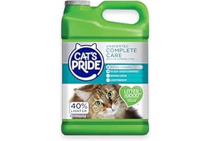 Cat's Pride Premium Lightweight Clumping Litter: Complete Care - Up to 10 Days of Powerful Odor Control - Hypoallergenic - Mu