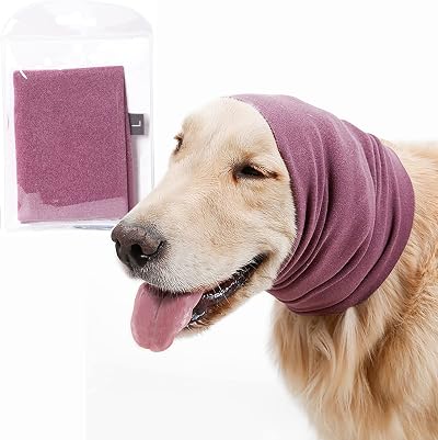 Fozkiery Dog Ear Cover Calming Hood Large - Anxiety & Grooming Protection