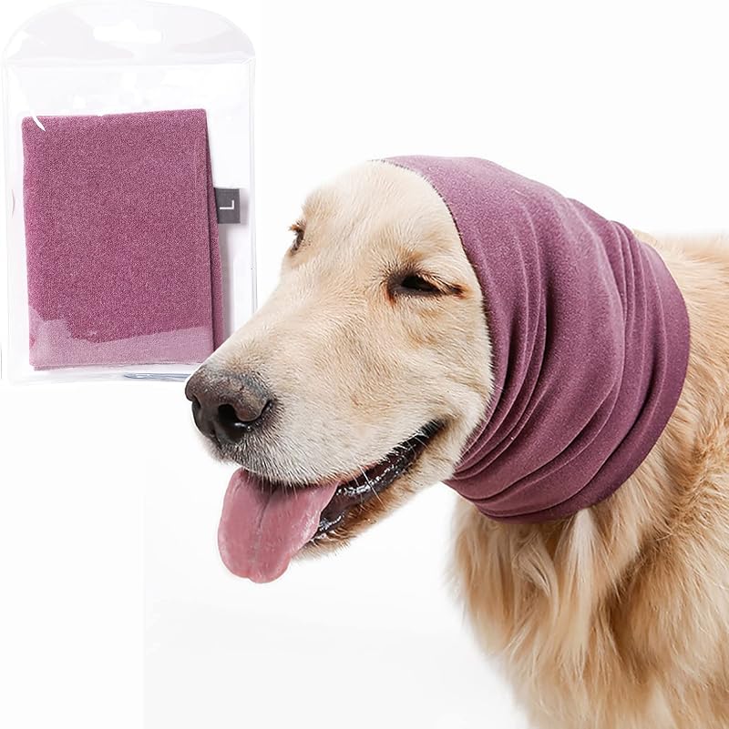 Fozkiery Dog Ear Cover Calming Hood Large - Anxiety & Grooming Protection