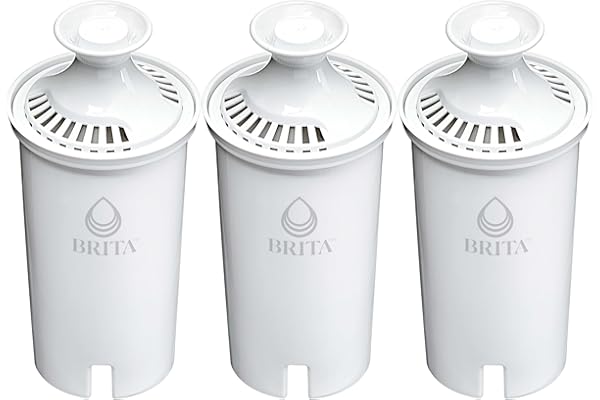 Brita Standard Water Filter Replacements for Pitchers and Dispensers, BPA-Free, Replaces 1,800 Plastic Water Bottles a Year, Lasts Two Months or 40 Gallons, Includes 3 Filters for Pitchers