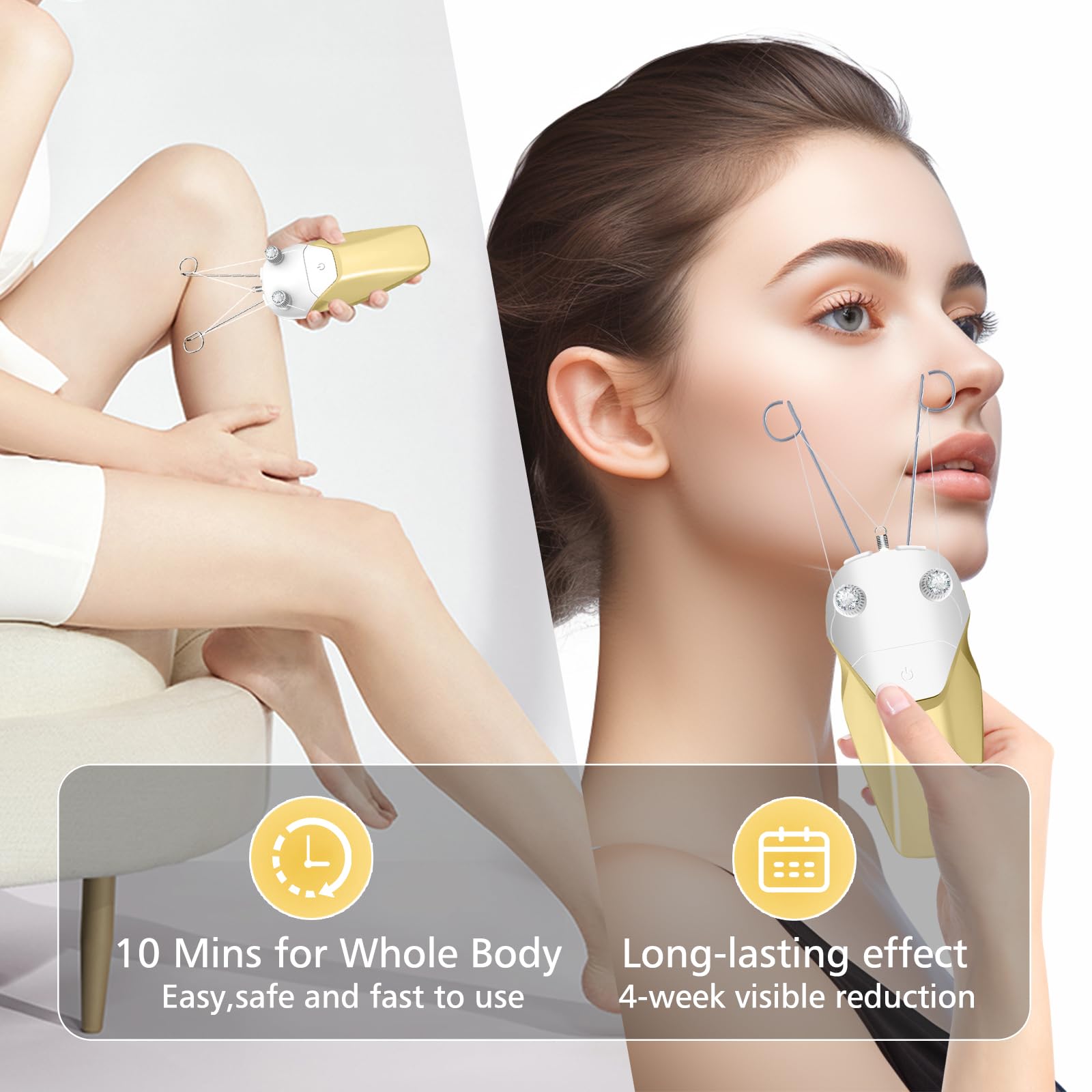 WAYCOM Facial Hair Remover Threading Hair Removal for Women Automatic Threader Machine Epilator for Fine Hairs on Face, Chin, Upper Lip, Arms Birthday Mother's Day Present