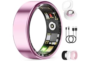 Smart Ring for Women &amp; Men, Health Tracker Ring with Heart Rate, Blood Oxygen,Blood Pressure, IP68 Waterproof Fitness Ring, Sleep Tracker for iPhone and Android, No APP Fee (Lavender Pink, 9#)4.0 out of 5 stars 1281 offer from $39.99