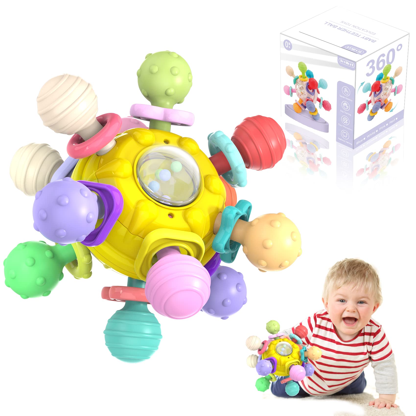 Baby Sensory Teething Toys Montessori Toys Baby Teethers Infant