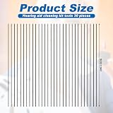 Gosknor 15 Pcs Hearing Aid Pipe Cleaners ABS Black 9cm Hearing Aid Tools view 2