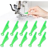 GAOHUI Mini Fish Mouth Sewing Machine Needle Threader, Plastic Embroidery Needle Threader Tool with Hangable Fishtail, Quick Automatic Needle Threader for Sewing Machine and DIY (10PCS)