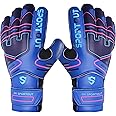 Sportout Youth&Adult Goalie Goalkeeper Gloves,Strong Grip for The Toughest Saves, with Finger Protect & 4+3MM Latex to Give Splendid Protection to Prevent Injuries,4 Colors