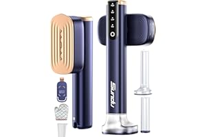 Travel Steamer for Clothes with 2 Water Tanks (180 ml and 100 ml),15s Fast Heat-up,24 g/min Strong Steam Performance, Portabl