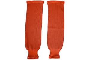 TronX SK80 Knit Ice Hockey Socks (Orange 20 Inch)