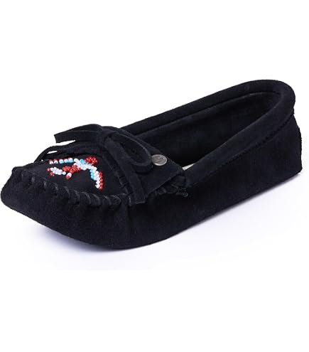 Amazon.com | Minnetonka Eco Elm Black 7 M | Loafers & Slip-Ons display picture 3