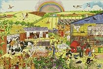 Bigjigs Toys BJ013a Farm Floor Puzzle (24 Piece)