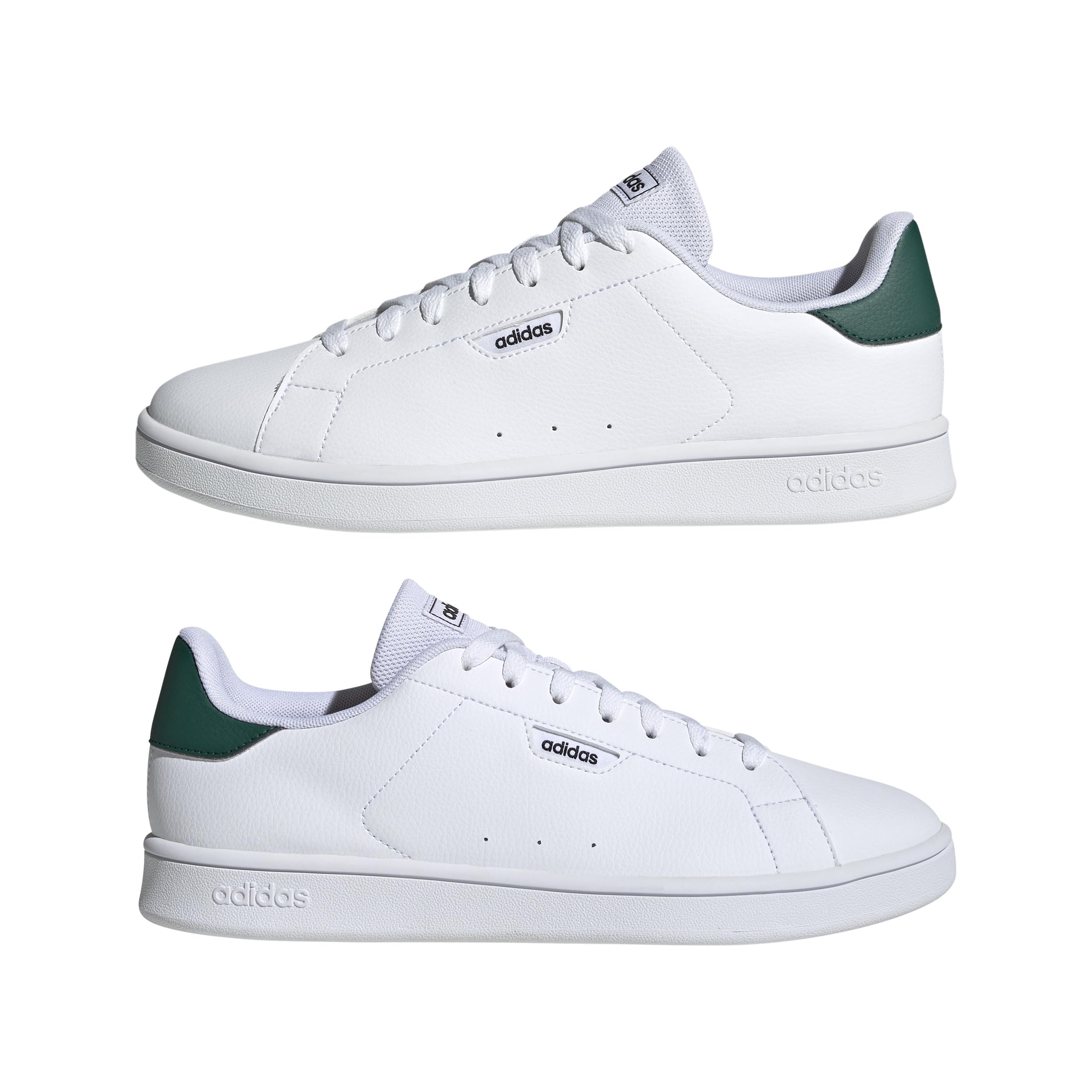 adidas Men's Urban Court Shoes, FTWR White/FTWR White/Collegiate Green, 8 UK