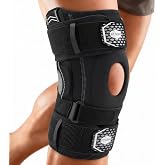 Fit Geno Upgraded Professional Hinged Knee Brace for Men &amp; Women | Adjustable Knee Support for Meniscus Tear, Pain Relief, Running, Sports, Knee Brace with Metal Side Stabilizers