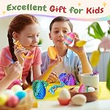 YILCER 4Pcs Dragon Eggs Inside Dragon 3D Printed Easter Gift Set Multicolor view 5