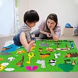 WATINC Felt Zoo Animal Story Board Set 3.5Ft 42Pcs Preschool Learning view 6