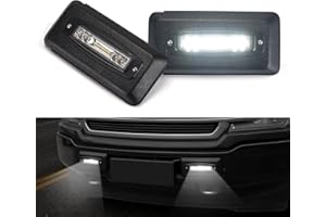 A & UTV PRO Front Bumper Guards Pads with LED Lights for Ford F150 2018-2020, Bumper Inserts Lights Cover Caps Accessories, B