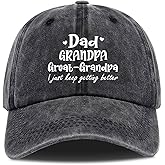 DLTRXMY Unisex Adult Black Baseball Cap, One Size Fits Most Cotton, Funny Design, Multi-Purpose, Great Gift for Dad, Mom, Friends or Any Occasion