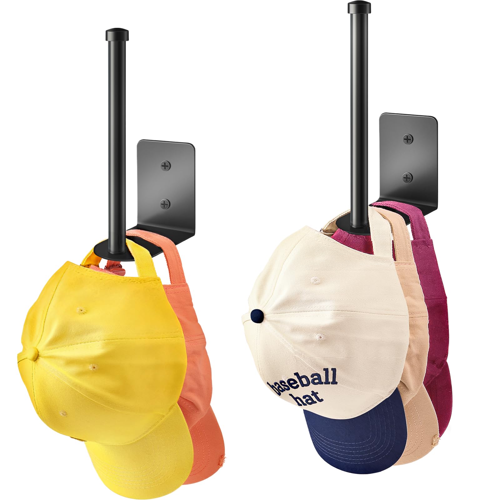 STYLISHT RV Accessories Hat Organizer: Camper Accessories 2 Pack - Hat Rack for RV Essentials Lovers - Perfect for Camper Accessory and Home Organization - Hat Rack for Wall