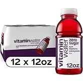 vitaminwater Zero Sugar  Acai-Blueberry-Pomegranate, 12 fl oz, 12 Pack | Flavored water beverage, bottled, nutrient-enhanced with zero calories, no artificial sweeteners or flavors