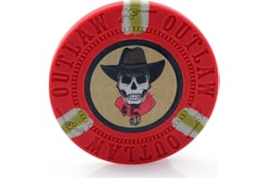 Versa Games Outlaw Clay Poker Chips in 13g - Pack of 50 (Choose Colors)